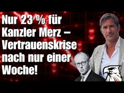 Mehr über den Artikel erfahren Nur 23 % für Kanzler Merz: Vertrauenskrise nach nur einer Woche!