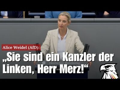 Mehr über den Artikel erfahren Alice Weidel (AfD): „Sie sind ein Kanzler der Linken, Herr Merz!“