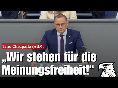 Tino Chrupalla (AfD): „Wir stehen für die Meinungsfreiheit!“
