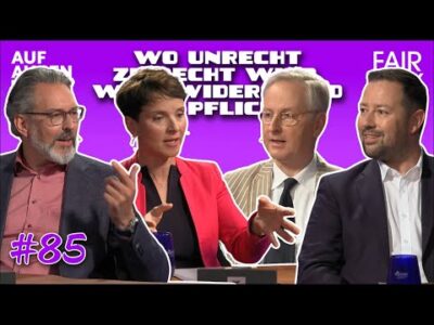 Mehr über den Artikel erfahren WO UNRECHT ZU RECHT WIRD … mit Frauke Petry, Carlos A. Gebauer, Markus Bönig und Sascha Matussek