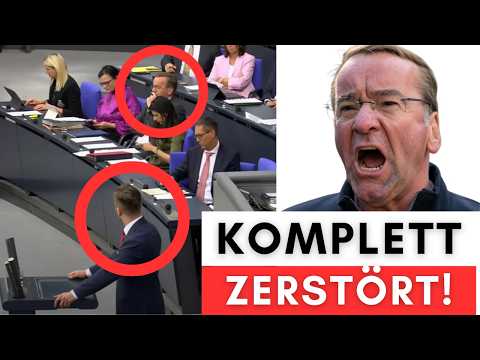 Im Bundestag: AfD-Politiker zerlegt Pistorius komplett!