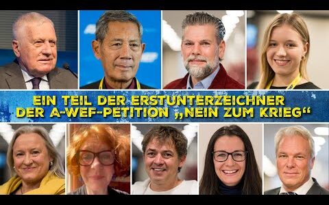 Wichtiger Appell von prominenten Unterzeichnern der A-WEF-Petition