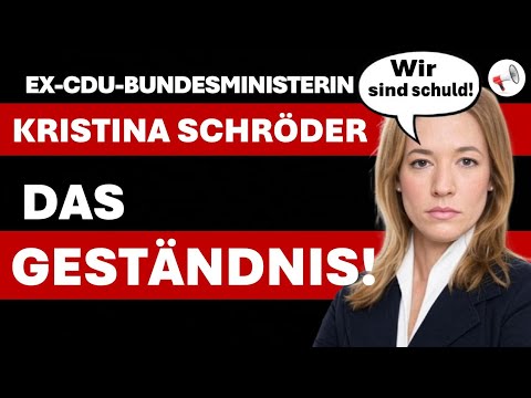 EX-Bundesministerin Dr. Kristina Schröder gesteht Fehler ein: Wir tragen die Verantwortung