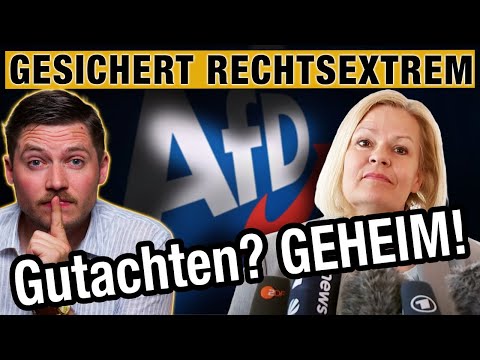 AfD gesichert RECHTSEXTREM! 1000 Seiten Gutachten bleibt GEHEIM!