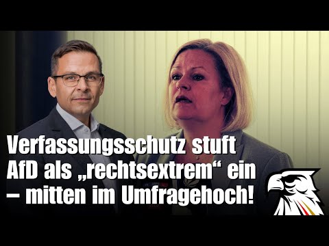 Verfassungsschutz stuft AfD als „rechtsextrem“ ein – mitten im Umfragehoch!