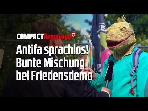 Antifa sprachlos! Bunte Mischung bei Friedensdemo