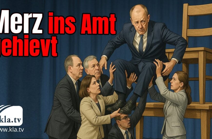 Merz ins Amt gehievt