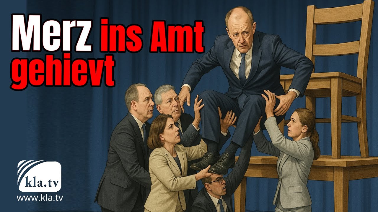 Merz ins Amt gehievt