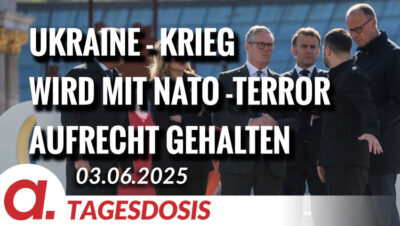 Mehr über den Artikel erfahren Ukraine-Krieg wird mit NATO-Terror aufrecht gehalten | Von Bodo Schickentanz