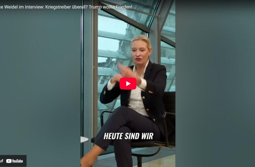 Alice Weidel im Interview: Kriegstreiber überall? Trump wollte Frieden!