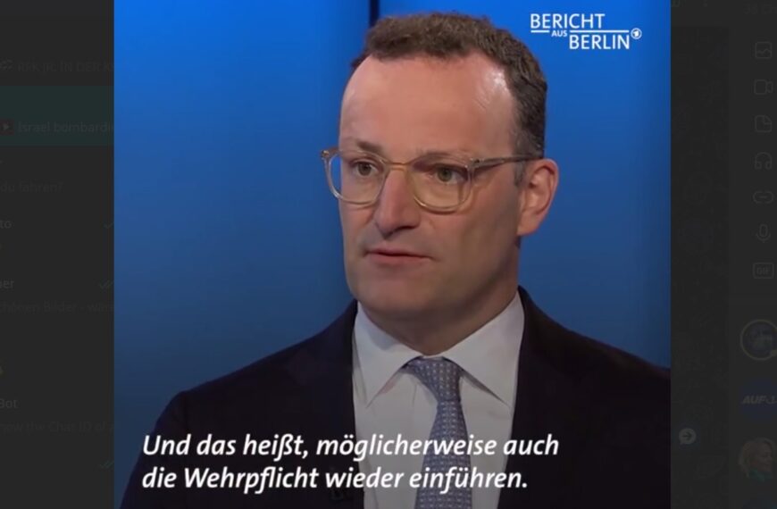 Aussage von Jens Spahn zur Wehrpflicht