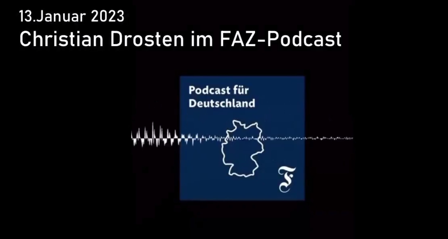 Christian Drosten im FAZ-Podcast: Drosten verbreitete 6-mal haarsträubende Desinformation in unter 45 Sekunden