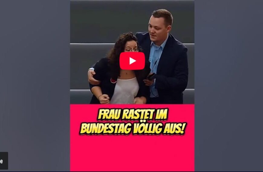 Eklat im Bundestag! Frau rastet völlig aus, als Außenminister Wadephul das Wort ergreift…