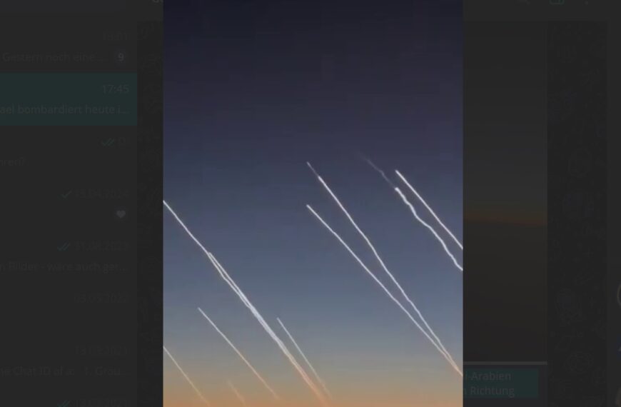 Epische Aufnahmen: Ballistischer Raketen aus dem Iran