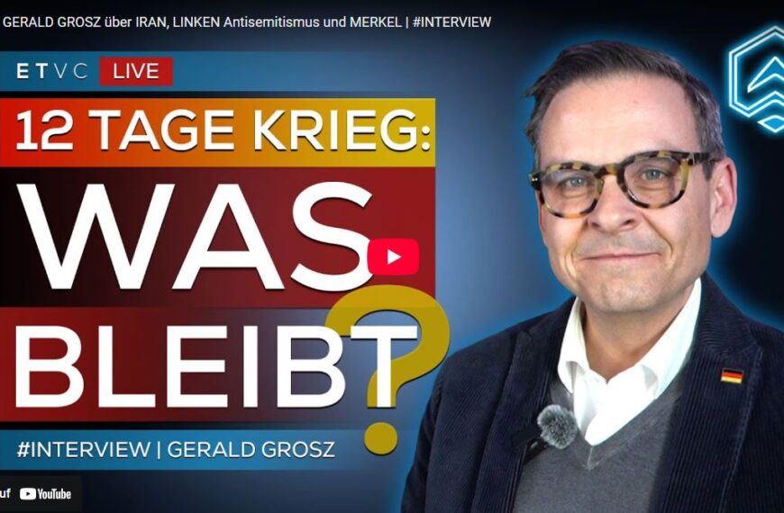 GERALD GROSZ über IRAN, LINKEN Antisemitismus und MERKEL | #INTERVIEW