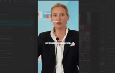 Mehr über den Artikel erfahren Glasklare Worte von AfD-Sprecherin Alice Weidel zu den Rekordzahlen bei der Einbürgerung