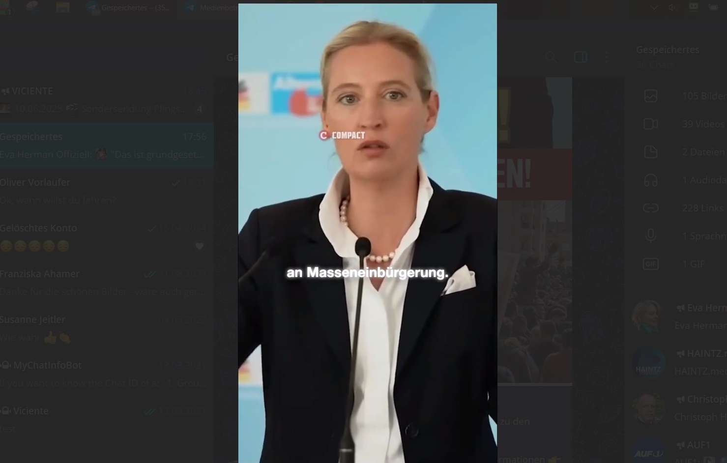 Glasklare Worte von AfD-Sprecherin Alice Weidel zu den Rekordzahlen bei der Einbürgerung