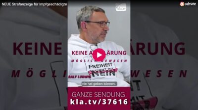 Mehr über den Artikel erfahren NEUE Strafanzeige für Impfgeschädigte