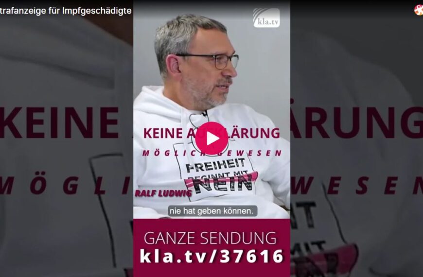 NEUE Strafanzeige für Impfgeschädigte