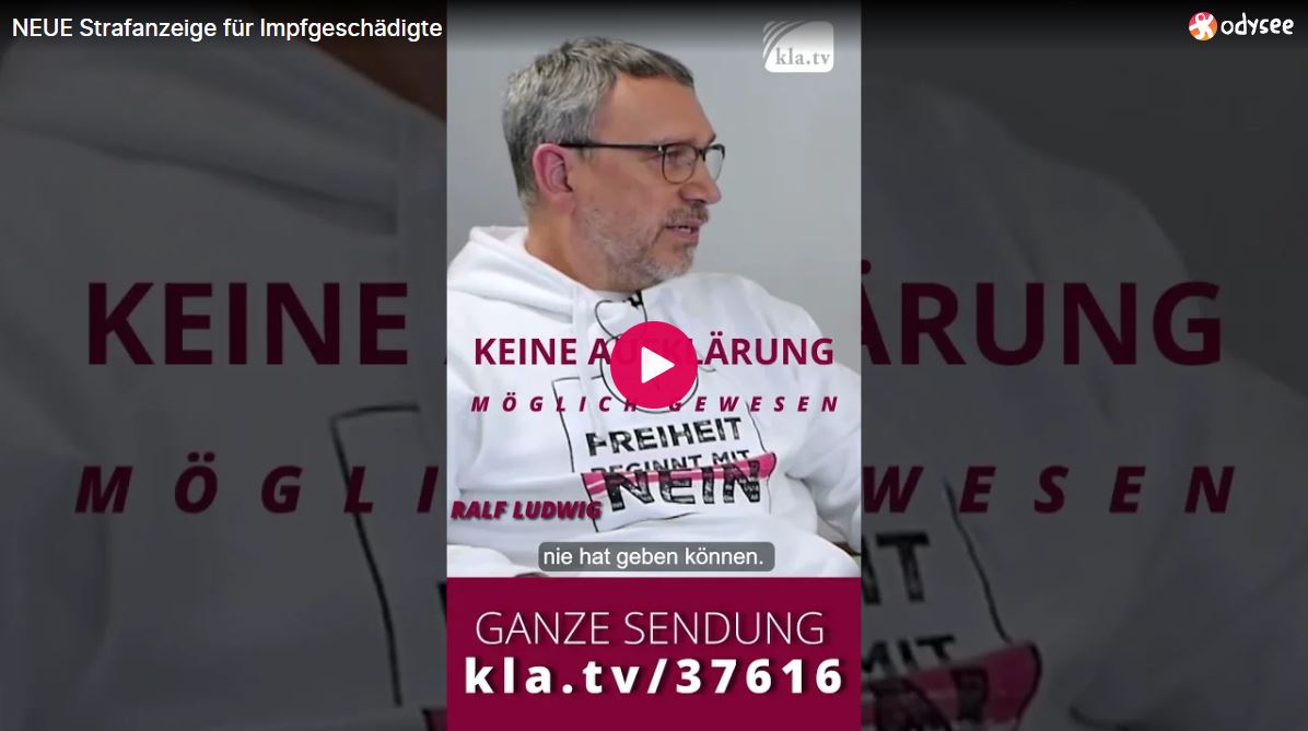 NEUE Strafanzeige für Impfgeschädigte