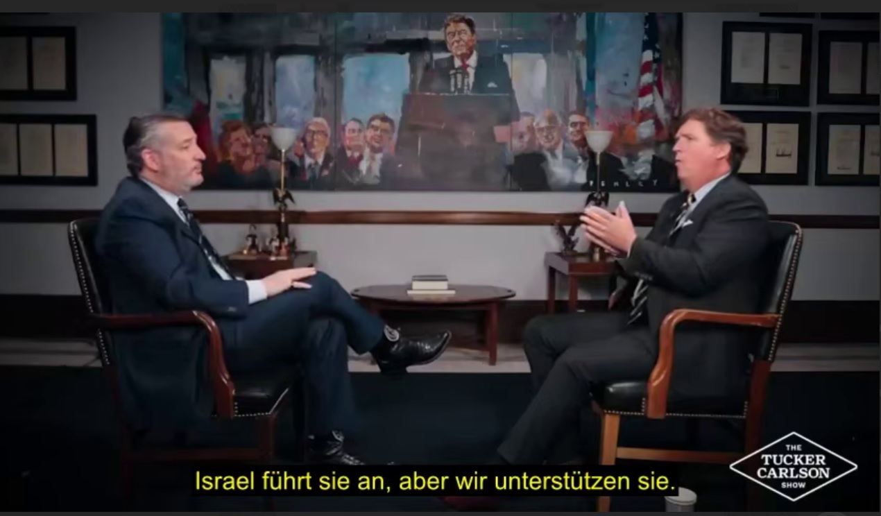 Tucker Carlson stellt Ted Cruz (US-Senator) eine Fangfrage zum Iran