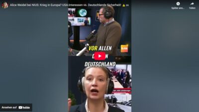Mehr über den Artikel erfahren Alice Weidel: „Wenn der NATO-Eintrittsfall passiert, wird Deutschland platt sein!“