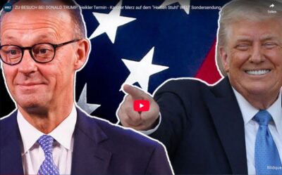Mehr über den Artikel erfahren ZU BESUCH BEI DONALD TRUMP: Heikler Termin – Kanzler Merz auf dem „Heißen Stuhl“ WELT Sondersendung