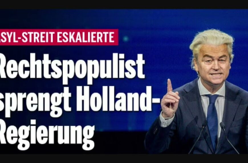 Bravo Wilders. Standpunkte sind wichtiger als leere Macht.
