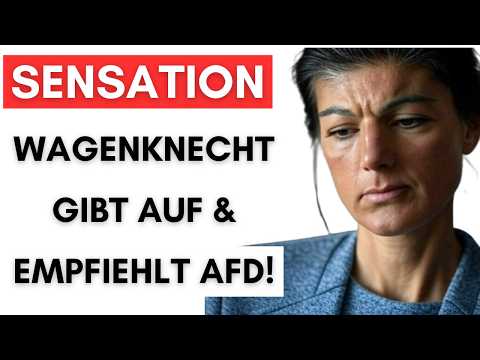 Spektakulär: Wagenknecht will nicht regieren und fordert AfD+CDU!