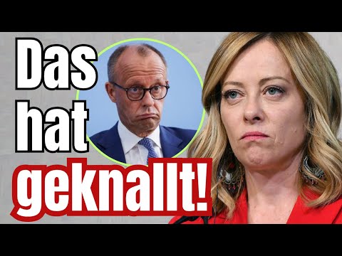 KNALLHART! Meloni sagt, was deutsche Politiker NICHT WAGEN!