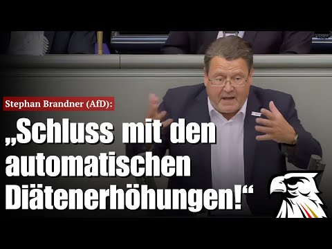 Stephan Brandner (AfD): „Schluss mit den automatischen Diätenerhöhungen!“