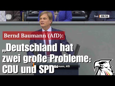 Bernd Baumann (AfD): „Deutschland hat zwei große Probleme: CDU und SPD“