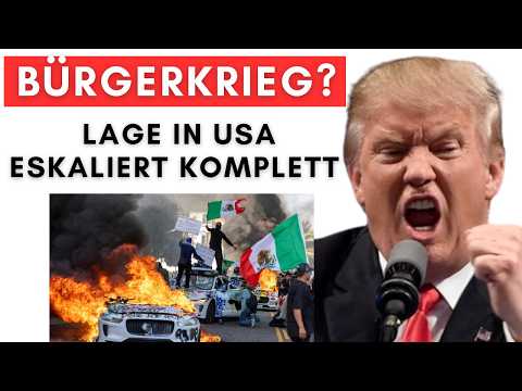 Los Angeles verhängt Ausgangssperre, Trump zieht Notbremse!