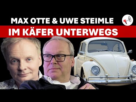 Max Otte & Uwe Steimle mit dem Käfer durch die Eifel