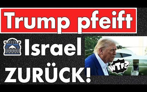 Trump genervt von Israel & Iran! Deutliche Ansage beordert israelische Jets zurück!
