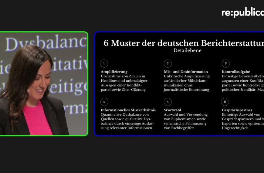 re:publica 25: Nadia Zaboura – Verlorenes Medienvertrauen, gefährdete Demokratie?