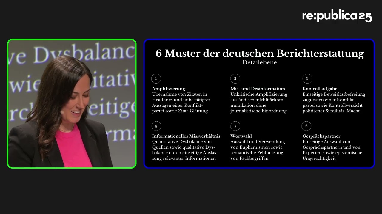 re:publica 25: Nadia Zaboura – Verlorenes Medienvertrauen, gefährdete Demokratie?