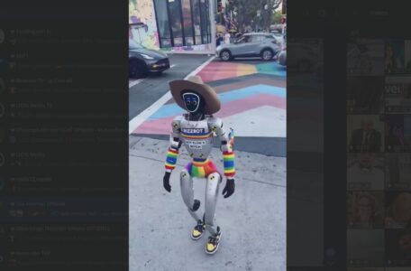 In Los Angeles, Kalifornien, wurde ein schwuler Roboter gesichtet.