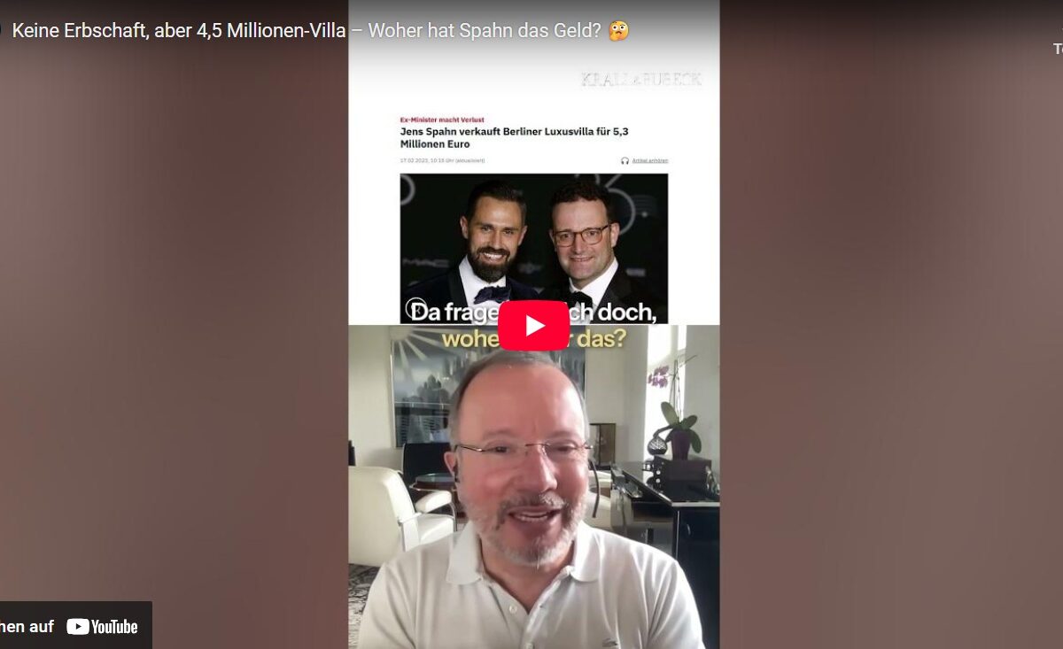 Keine Erbschaft, aber 4,5 Millionen-Villa – Woher hat Spahn das Geld? 🤔