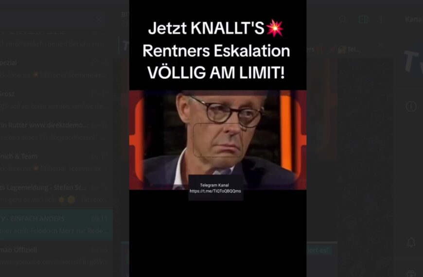 Rentner stellt Friedrich Merz zur Rede – und das Netz feiert es! 🔥