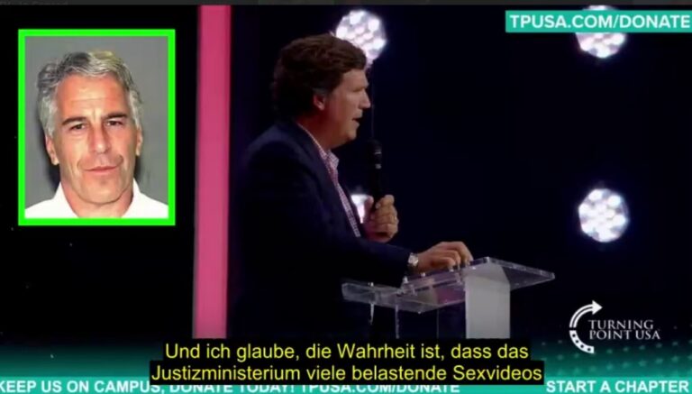 Mehr über den Artikel erfahren Tucker Carlson enthüllt, wer seiner Meinung nach Jeffrey Epsteins Verbrechen finanziert hat