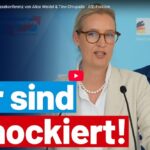 Wir sind schockiert! – Pressekonferenz von Alice Weidel & Tino Chrupalla – AfD-Fraktion