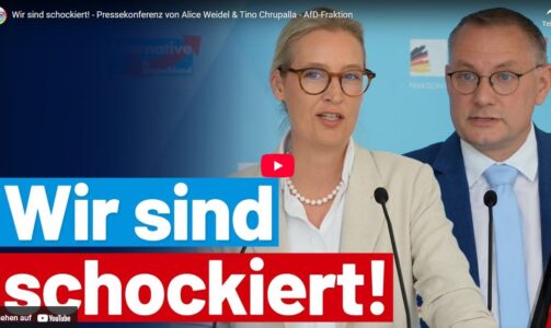 Wir sind schockiert! – Pressekonferenz von Alice Weidel & Tino Chrupalla – AfD-Fraktion