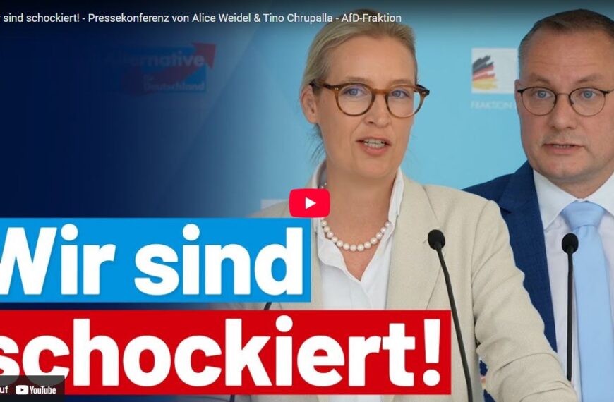 Wir sind schockiert! – Pressekonferenz von Alice Weidel & Tino Chrupalla – AfD-Fraktion