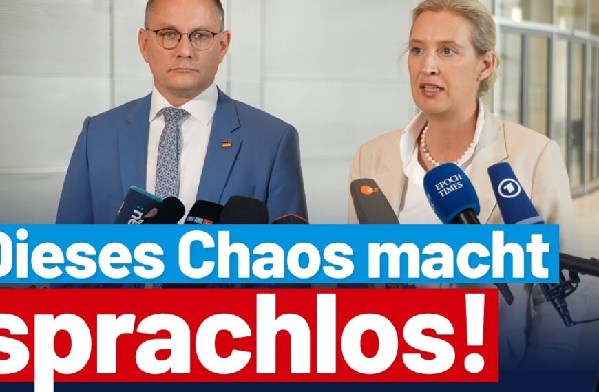 Alice Weidel und Tino Chrupalla zur abgesetzten Richterwahl – AfD-Fraktion im Bundestag