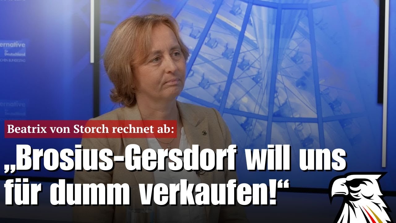 Beatrix von Storch rechnet ab: „Brosius-Gersdorf will uns für dumm verkaufen!“