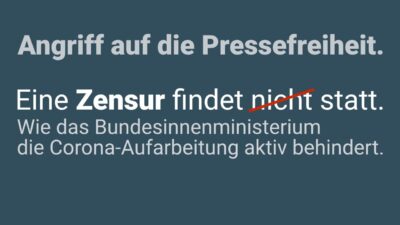 Mehr über den Artikel erfahren Eine Zensur findet [nicht] statt! Wie das Bundesinnenministerium die Aufarbeitung Corona behindert.