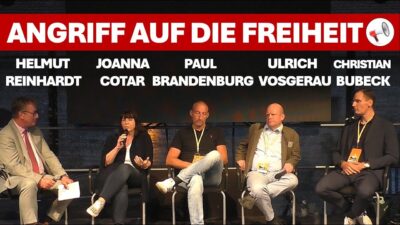 Mehr über den Artikel erfahren Freiheit unter Beschuss – Angriff auf unsere Grundrechte | Gesprächsrunde mit Helmut Reinhardt