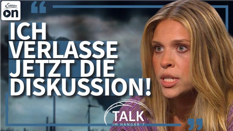 Mehr über den Artikel erfahren Hitzewelle & Klimastreit: Aktivistin Anja Windl verlässt Talk-Runde | Talk im Hangar-7