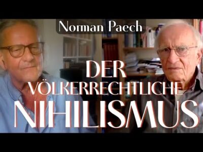 Mehr über den Artikel erfahren MANOVA im Gespräch: Der völkerrechtliche Nihilismus (Norman Paech und Walter van Rossum)